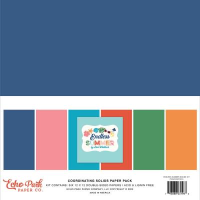 Echo Park Endless Summer Cardstock - Solids Kit